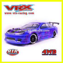 4WD 1 10car, rc LED auto, coche de rc de la deriva de rcing VRX con sistema de luz